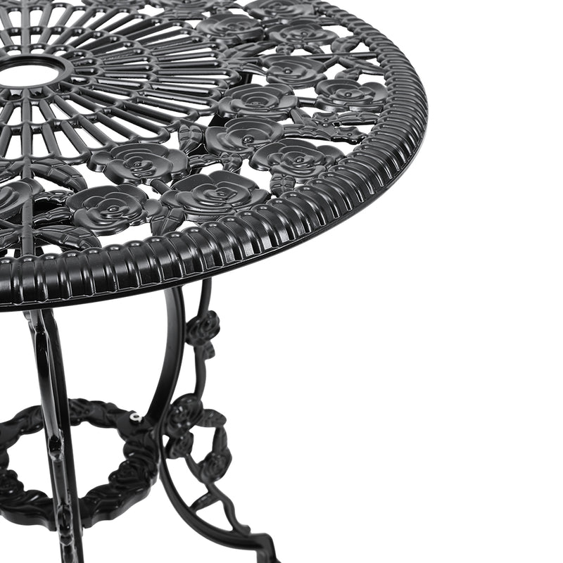 Breeins 3pcs Cast Aluminum Outdoor Bistro Dining Set
