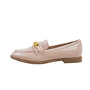 Casual Closed Toe Slip-on Chain Loafers with Low Heel