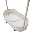 Livingandhome Compact Clothing Rack with Basket