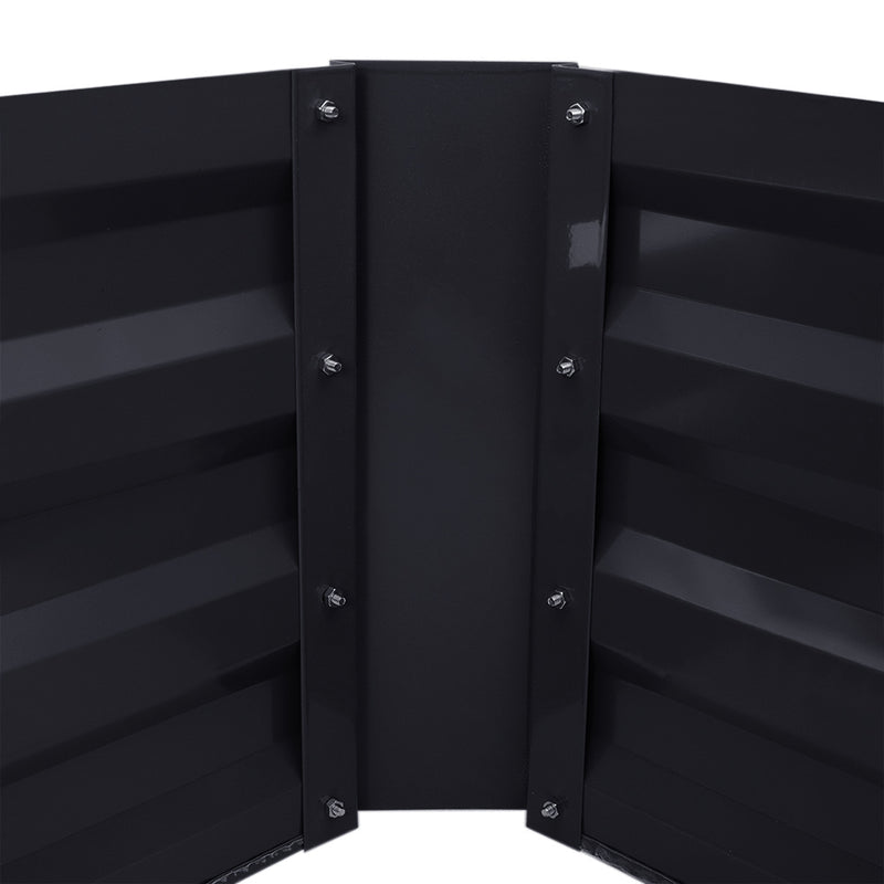 Garden Sanctuary Galvanized Steel Square Raised Garden Bed Planter Box