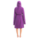 Solid Long Hooded Bath Robe