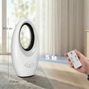 HOMCOM Bladeless Tower Fan For Bedroom, 36dB Standing Cooling Fan, White
