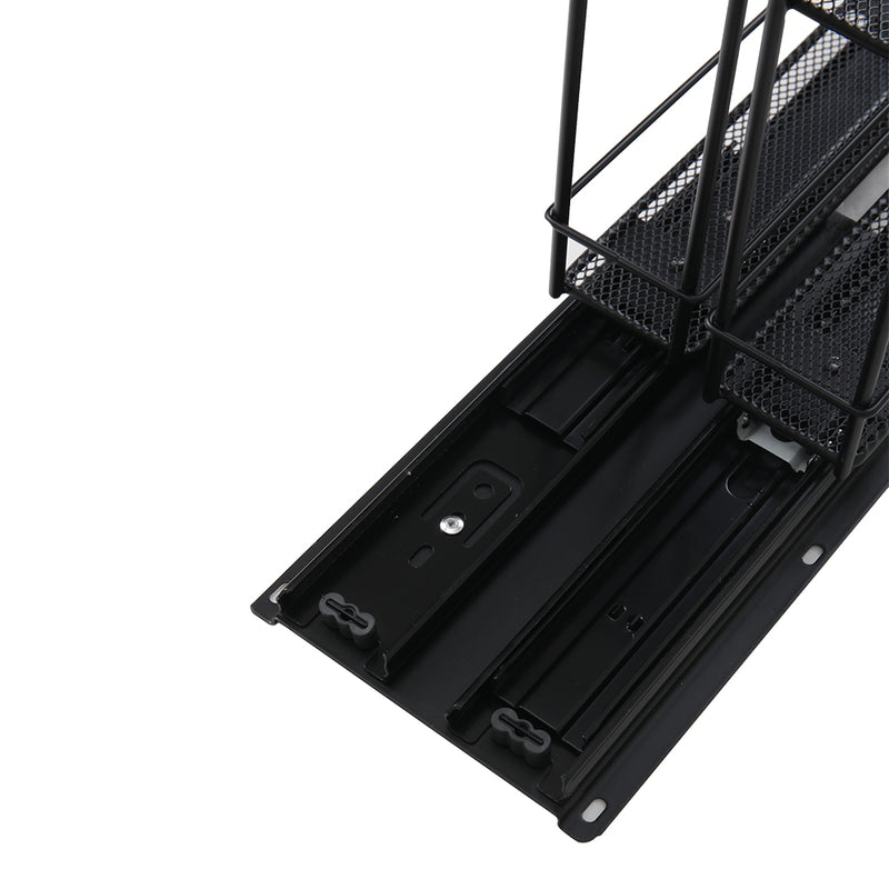 Livingandhome Slide-Out Metal Spice Rack for Cabinet