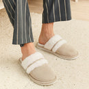 Anti-Slip & Warm Plush Slippers - Mules - Beige