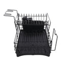 Livingandhome Multifunctional 2 Tier Detachable Dish Drainer Rack