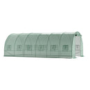 Breeins Green Outdoor Walk-in Tunnel Greenhouse with Steel Frame