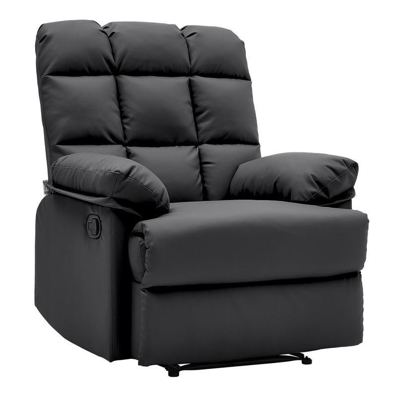Livingandhome Faux Leather Upholstered Recliner Armchair