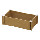 Breeins Plastic Wood-Grain Raised Garden Bed Planter