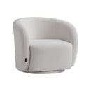 Livingandhome Swivel Tub Chair Upholstered Single Sofa