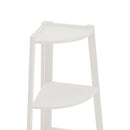 Livingandhome Modern 5-Tier Wooden Ladder Corner Bookshelf Home Display Shelf Unit