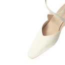 Kitten Heel Slingback Squared-off Closed Toe Heels Pumps
