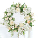 Lifeideas Vibrant Faux Peony Wreath Decoration