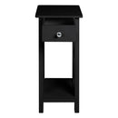 Cottonfy UK Wooden One Drawer Bedside Table