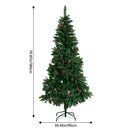Lifeideas 6FT/1.8M Artificial Christmas Tree with Foldable Metal Stand