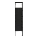 Livingandhome Rattan Storage Cabinet with Four Drawers