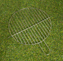 35cm (14") Round Metal Garden Barbecue with Windshield & Shelf