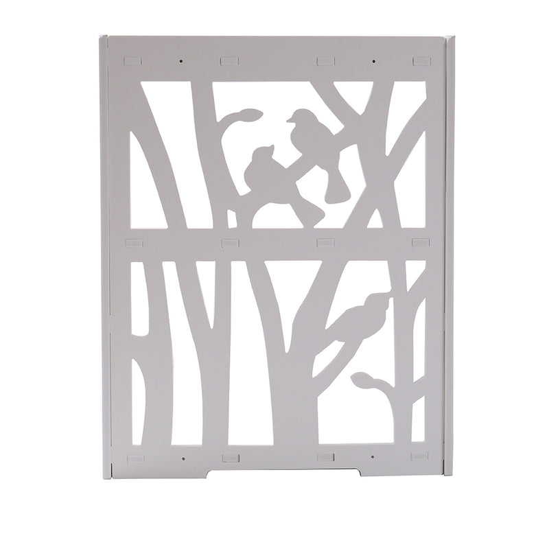 Cottonfy UK Small White Bedside Table