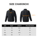 Outdoor Zip-up Windproof Lightweight Bomber Jacket Casual Varsity Outerwear - Black