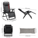 Breeins Zero Gravity Outdoor Recliner With Seat Cushion & Headrest
