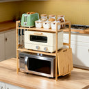 Lifeideas Wooden Spice Rack Organizer with Hooks