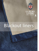 Chenille Blackout Taped Curtains Blue