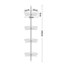 Lifeideas Space-Saving Bathroom Corner Organizer Tower