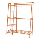 Livingandhome Bamboo Bedroom Garment Clothes Rack