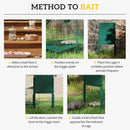 Outsunny Single Door Humane Rat Trap for Small Animals, Dark Green