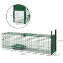 Outsunny Single Door Humane Rat Trap for Small Animals, Dark Green