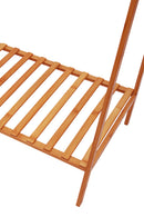 Livingandhome Bamboo Bedroom Garment Clothes Rack