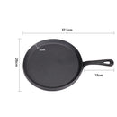 Breeins Black Cast-Iron Pan With Stay-Cool Handle