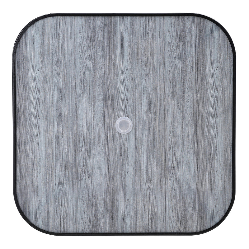 Garden Sanctuary Garden Tempered Glass Wood Grain Coffee Table