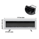 Electric Fireplace With Adjustable Flames, Wall Mounted Or Freestanding