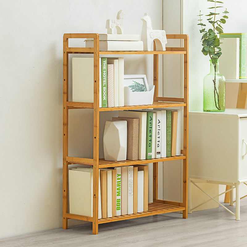 Livingandhome 4-Tier Bamboo Bookshelf and Display Rack