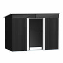 Breeins Sliding Door Metal Storage Shed With Windows