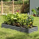 Breeins Outdoor Rectangular Metal Raised Garden Bed