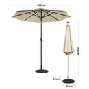 Outdoor Solar 24 LED Lights Patio With Crank For Patio Market With Base