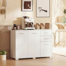 HOMCOM Modern Sideboard Kitchen Storage Cabinet, White