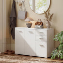HOMCOM Modern Sideboard Kitchen Storage Cabinet, White