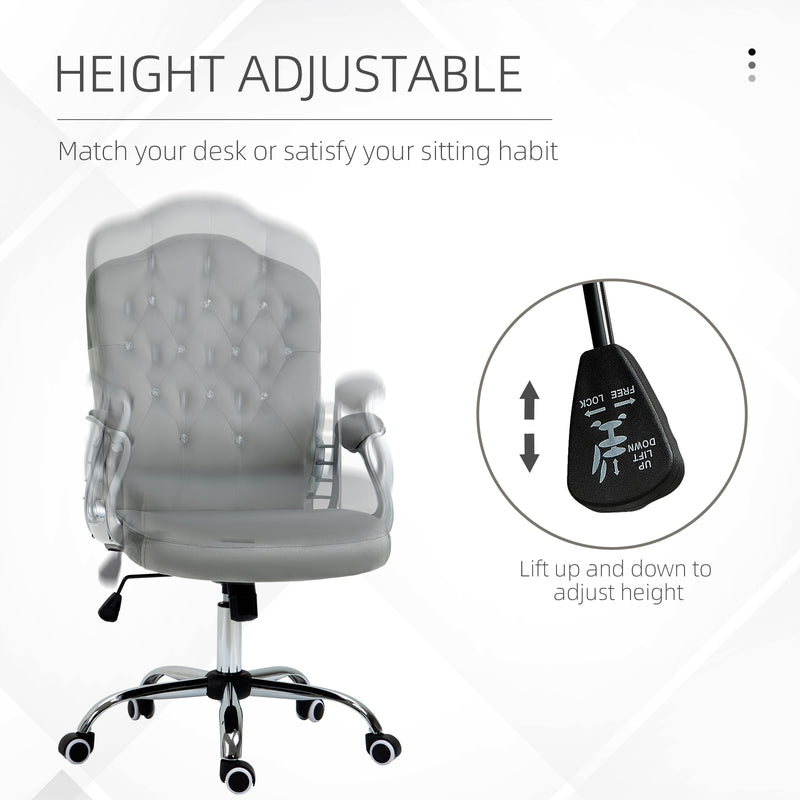 Vinsetto Home Office Chair with Adjustable Height Tilt Function