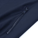 Outdoor Zip-up Windproof Lightweight Bomber Jacket Casual Varsity Outerwear - Navy