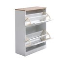 Livingandhome Stylish Wooden Shoe Organizer