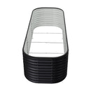 Garden Sanctuary Oval-Shaped Galvanized Steel Raised Garden Bed