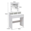 Livingandhome MDF Makeup Table with Mirror