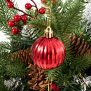 Lifeideas 2pcs Artificial Christmas Planter Bushes Decorations