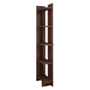 Livingandhome Modern 5-Tier Corner Bookshelf Shelf Unit