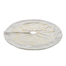 Lifeideas Hot Stamping Golden Twig Plush Christmas Tree Skirt