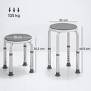 HOMCOM 360 Degree Swivel Shower Stool with Non-Slip Feet for Disabled