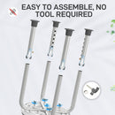 HOMCOM 360 Degree Swivel Shower Stool with Non-Slip Feet for Disabled