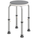 HOMCOM 360 Degree Swivel Shower Stool with Non-Slip Feet for Disabled